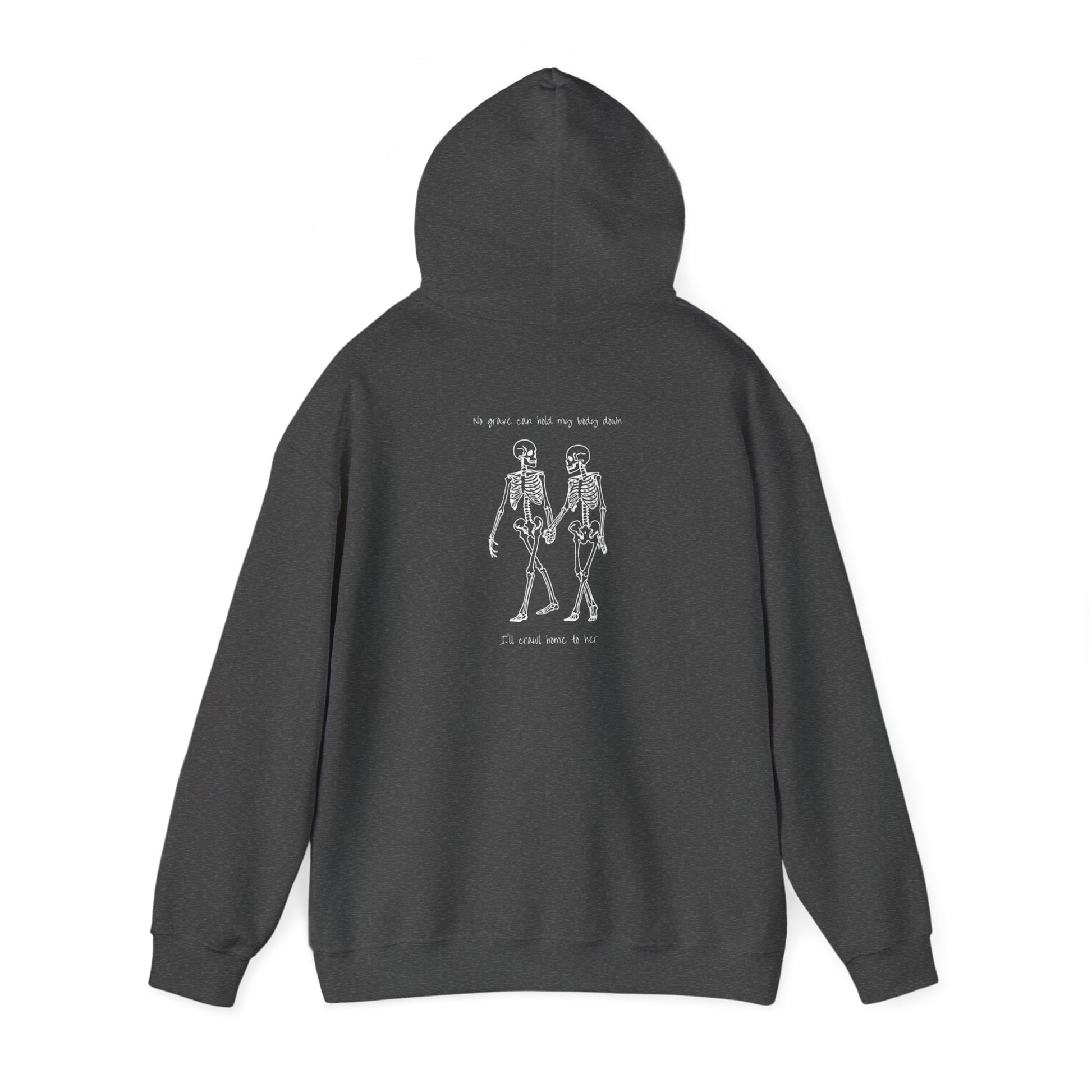 Grey Hozier printed sweatshirt with skeletons